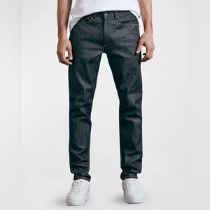Rag & Bone Men’s Standard Fit 2 Raw Dark Blue Wash Goldenrod Stitch Slim Jeans
